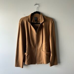 Clara Sun Woo brown liquid leather jacket